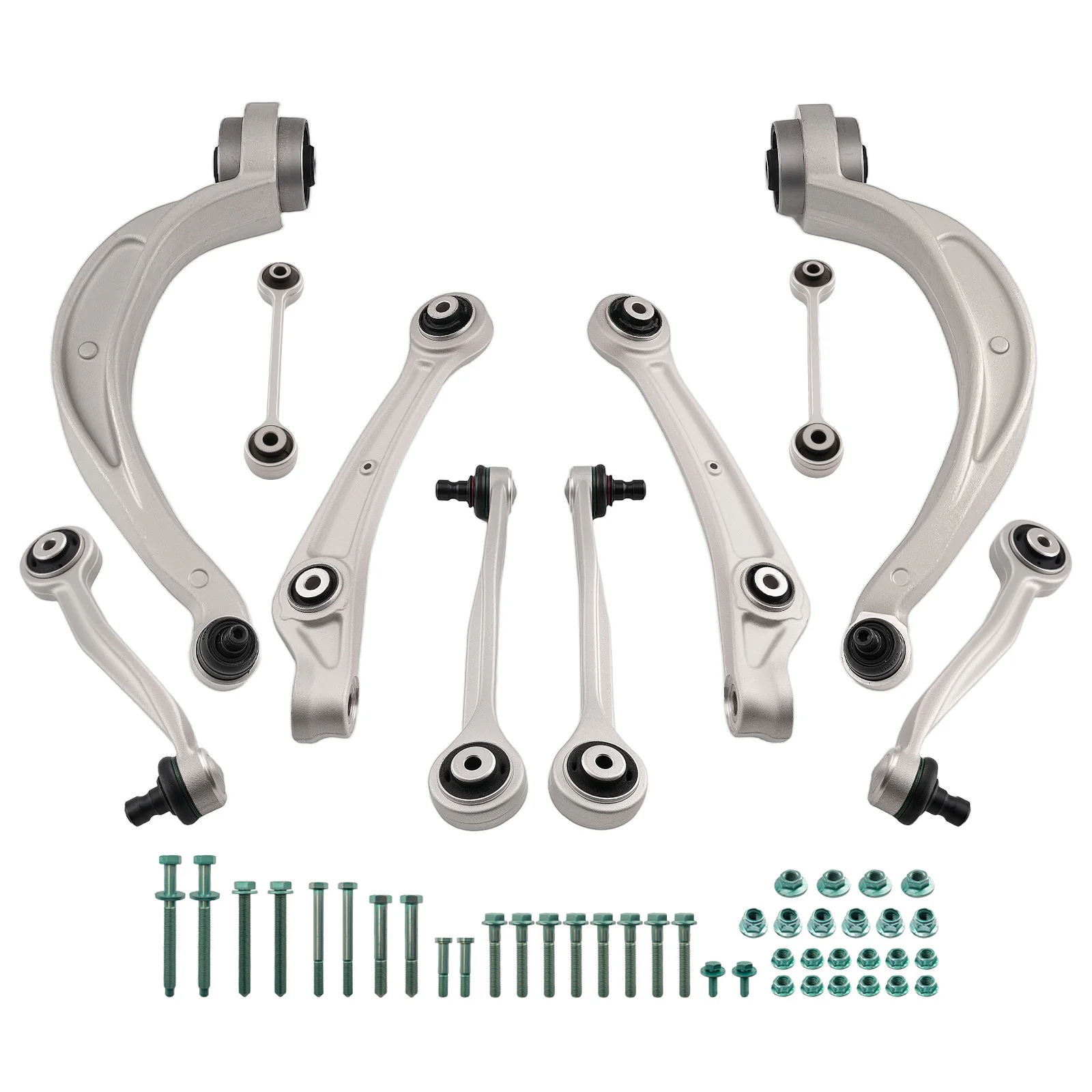 MaXpeedingrods Suspension 10PCS Front Control Arms for Audi A4 B8 A5 8F7 8T3 M12 Type 2008-2009 8K0407694N