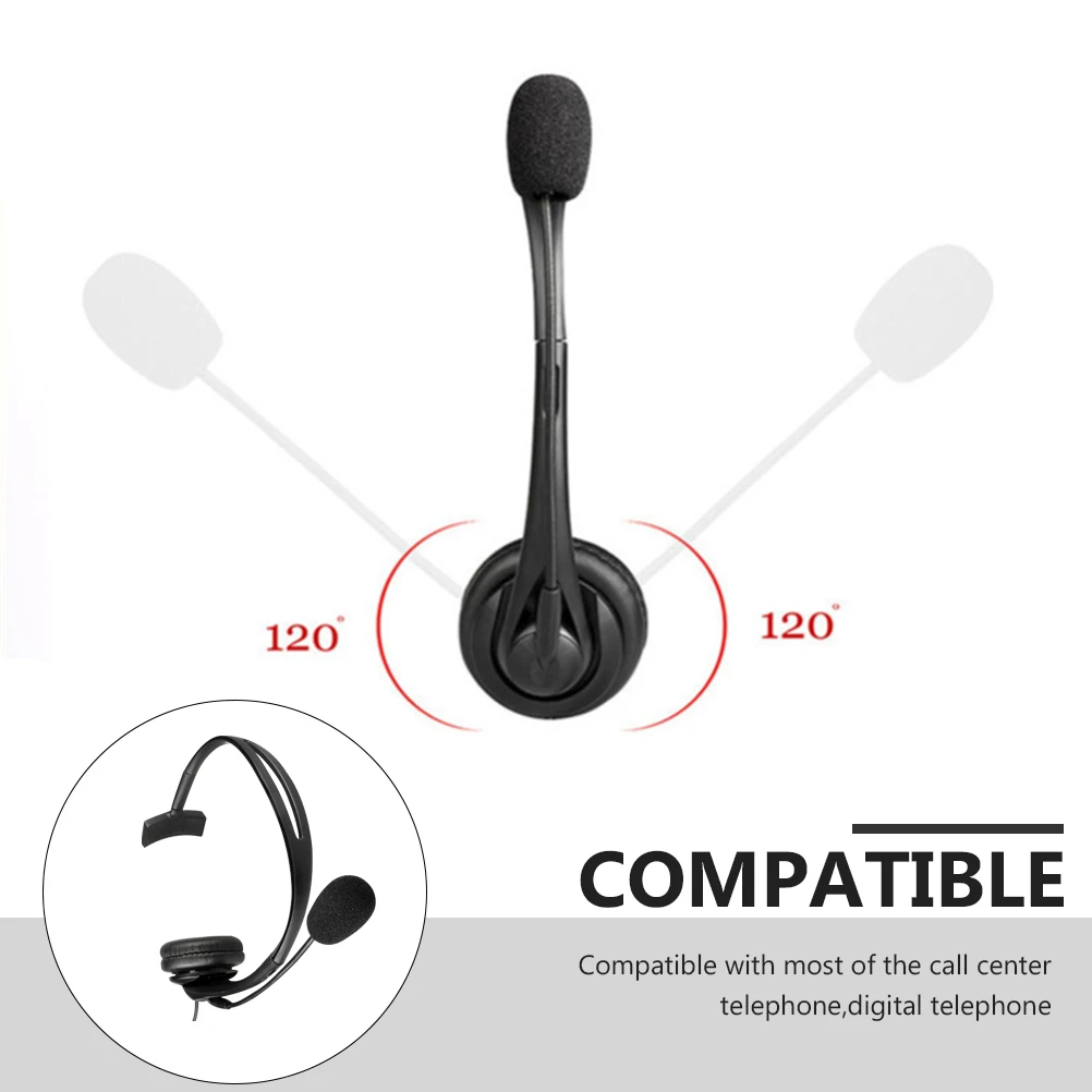 

Office Customer Earphone Usb Noise Cancelling Mic Comfortable Service For Call Center Computer Portable Use Durable High Clear