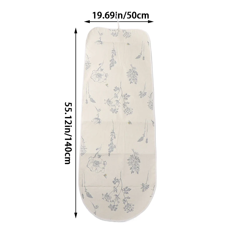 Printed Ironing Board Cover Heat Insulation Drawstring Tightening With Padding Cloth Large Canvas Ironing Board Protector Cover