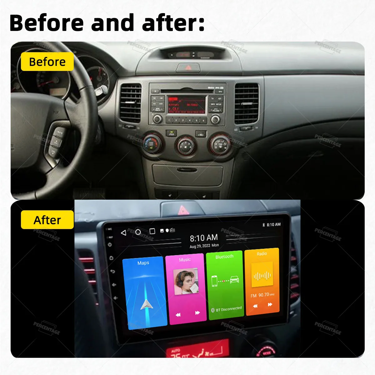 2 Din Android Car Radio for KIA Magentis Optima 2006 - 2010 Stereo Multimedia Player Navigation Head Unit Autoradio Carplay WiFi