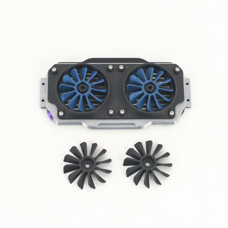 Simulação Heat Dissipation Fan, modelo Decore para RC Crawler Car, TRX4, TRX6, SCX10, 1:8, 1:10