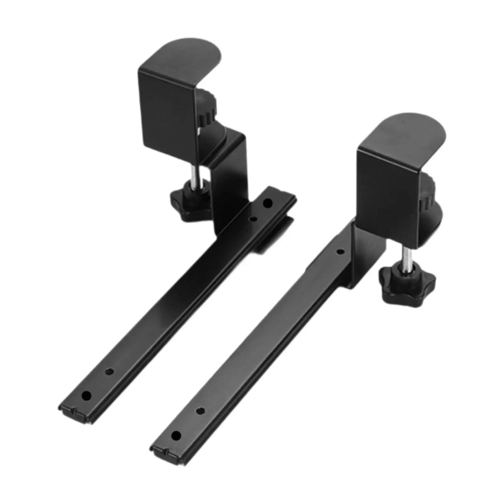 2x Under Desk Keyboard Tray Slide Under Desk Side Mount for Table Study Room