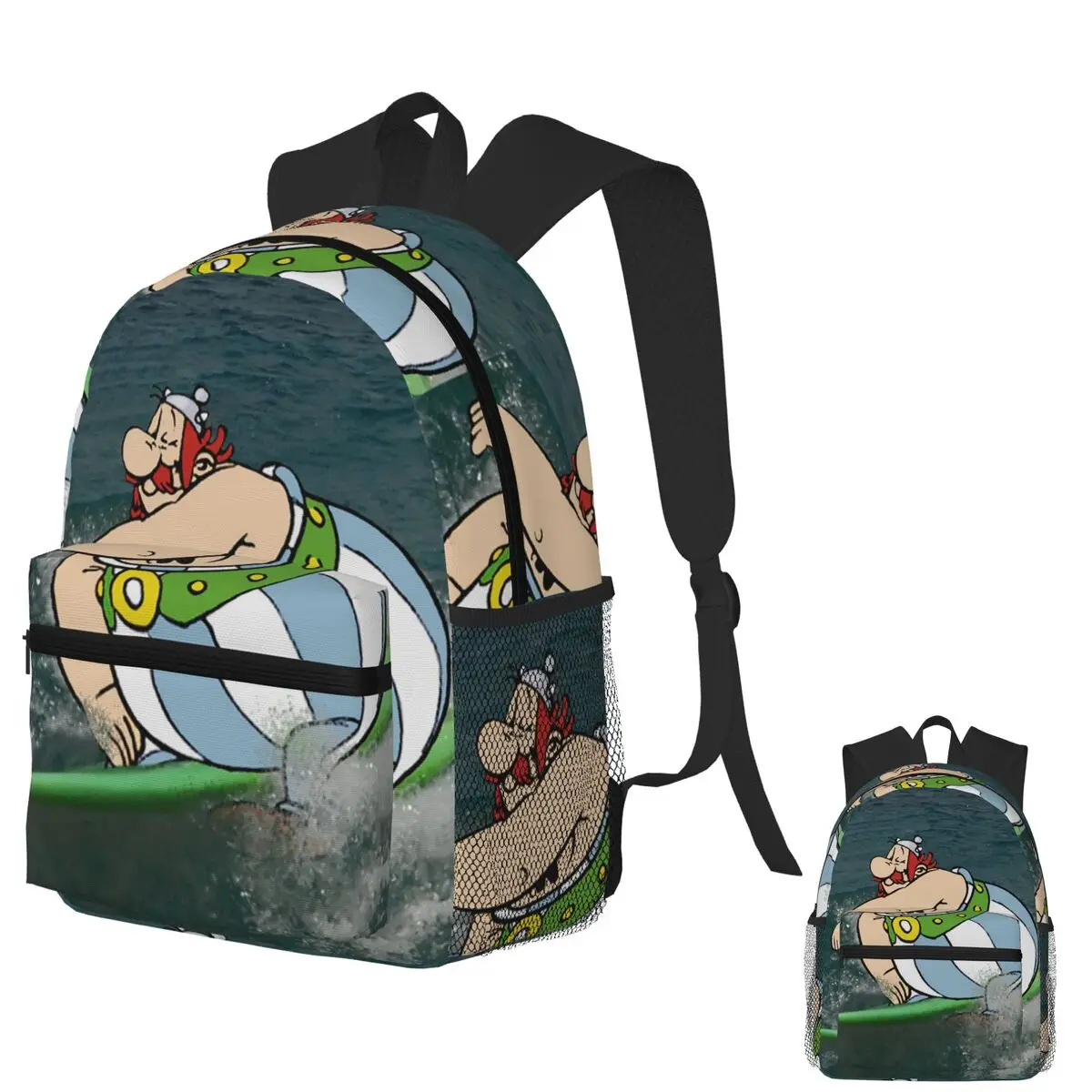 

Студенческий рюкзак Asterix And Obelix, школьная сумка, походный дорожный рюкзак для мужчин и женщин, модная сумка для книг, сумки на плечо
