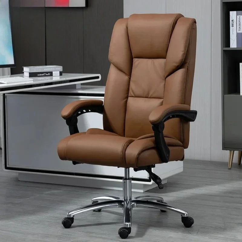 

-For Office Chair Computer Chair Home Backrest Learning Comfort Sedentary Swivel E-sports Seat Office Boss Chair&