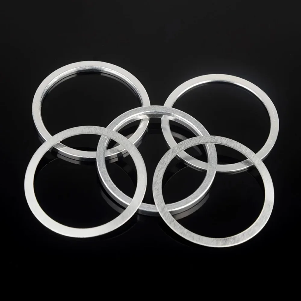 Aluminum Alloy 6pcs Bike Headset Ring Fine Tuning Bike Front Fork Bicycle Headset Spacer Spacing Pad Adjusting Washer Gasket view 3
