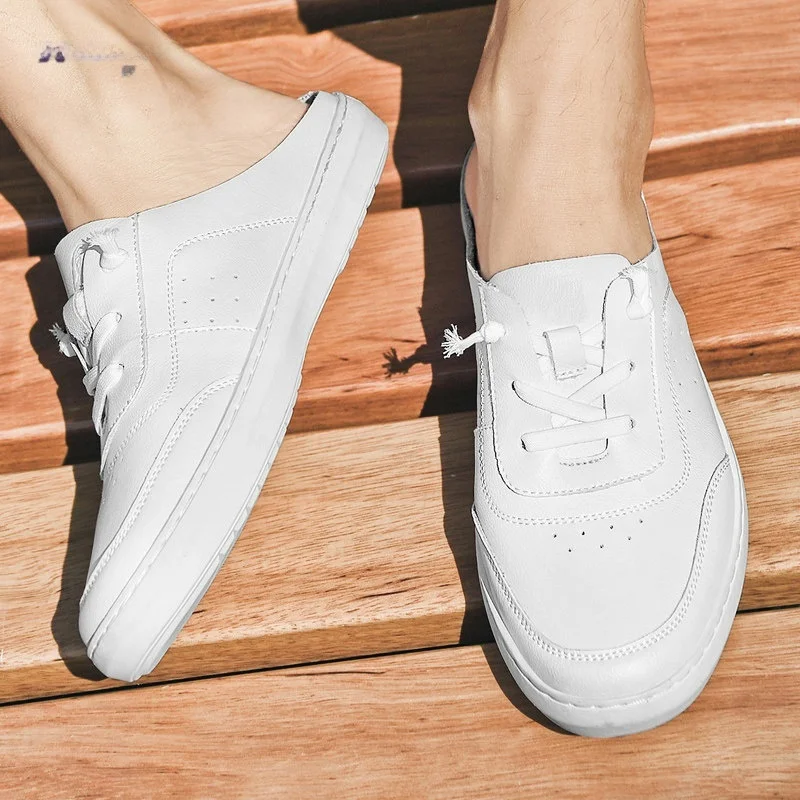 men's-casual-slip-on-leather-shoes-breathable-soft-bottom-half-slip-white-sneakers-comfortable-flat-heel-summer-season-rubber
