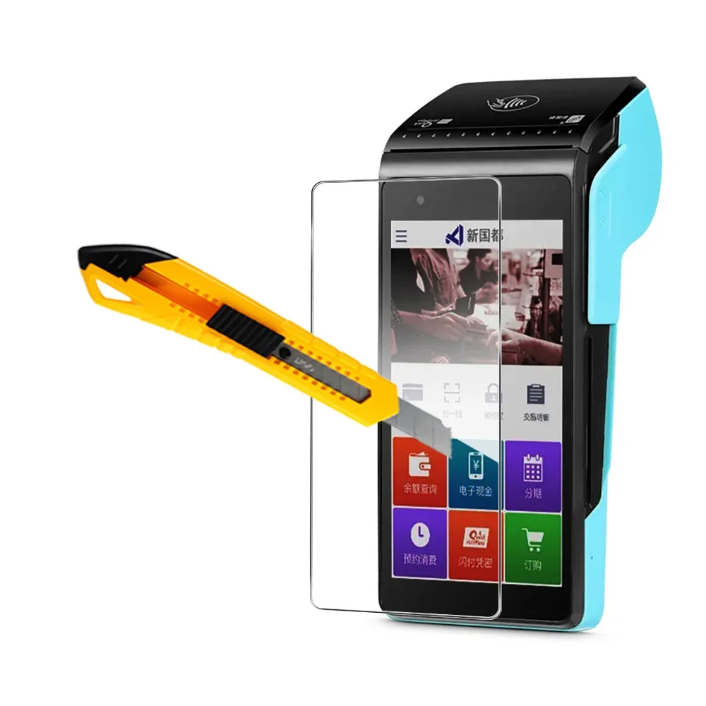 9H Scratch-Proof Premium Tempered Glass Protective Film for Nexgo N86 N5 N3 Screen Protector