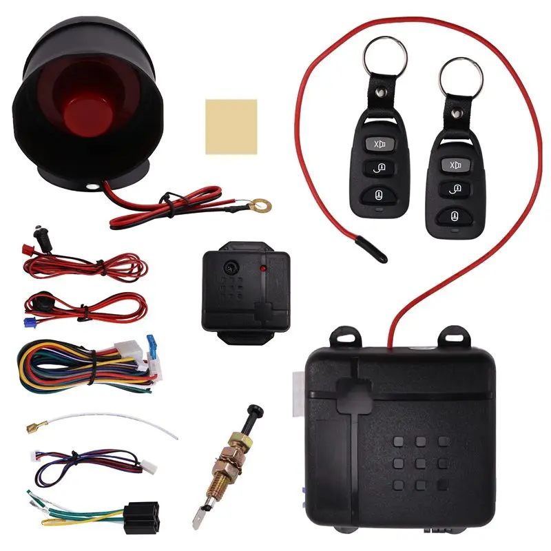 2X Universal One-Way Car Anti-Theft Device Sound And Light Alarm Remote Car Anti-Theft Alarm Protection Safety System Limited
