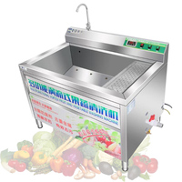 Commercial Ultrasonic Vegetable Washing Machine Fruit Vegetable Bubble Cleaning Machine