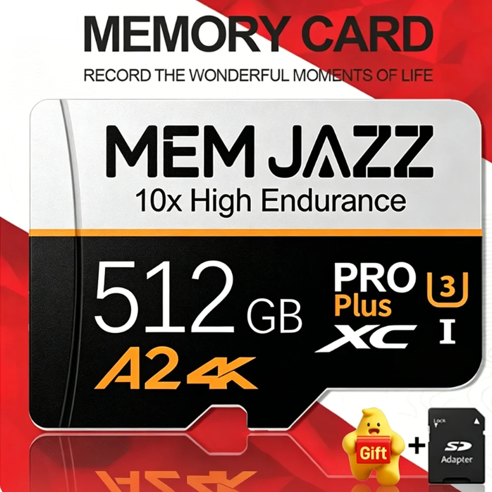 Micro TF SD Memory Card 64GB 128GB 256GB 512GB UHS-I U3 V30 A2 for Drone Quadcopter 4K UHD Compatible with SanDisk Lexar Sony