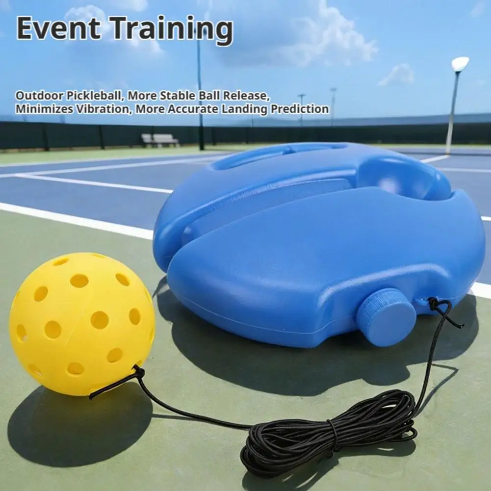 Pickleball-Solo-Trainingsgerät mit Rückprallball, elastischem Seil und stabiler Wasserbefüllbarer Basis für Anfänger zum Üben – Detail 17