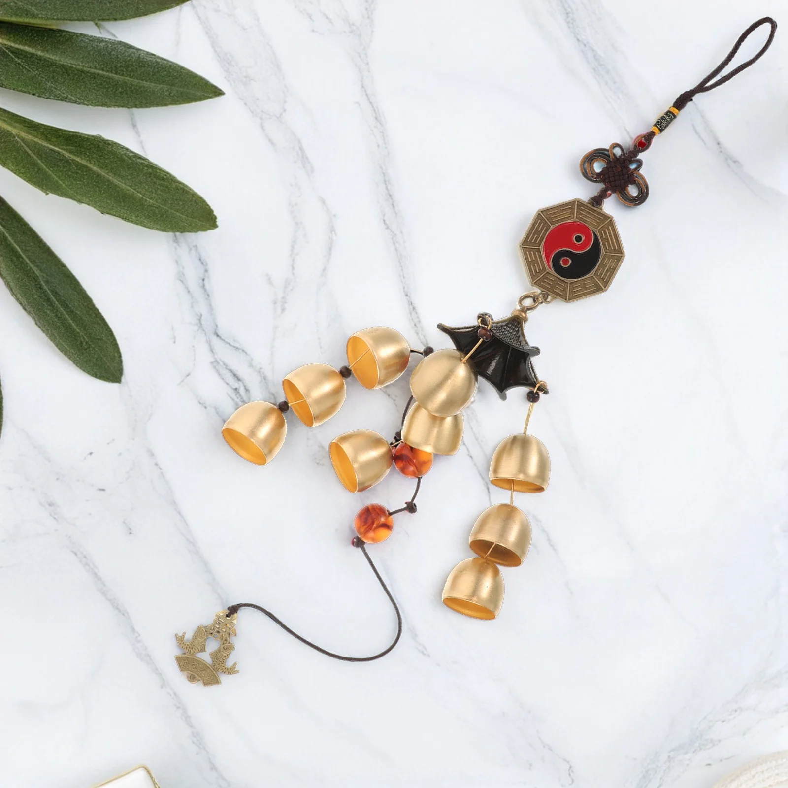 

Brass Outdoor Wind Chime Melodious Sound Elegant Hanging Decoration for Garden Patio Camping Metal Wind Bell Feng Shui Ornament