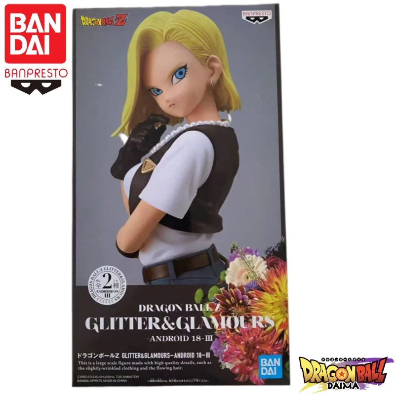 

В наличии Bandai, оригинальная фигурка Banpresto Dragon Ball Android 18, модель куклы, новая в штучной упаковке, персонажи аниме, гараж