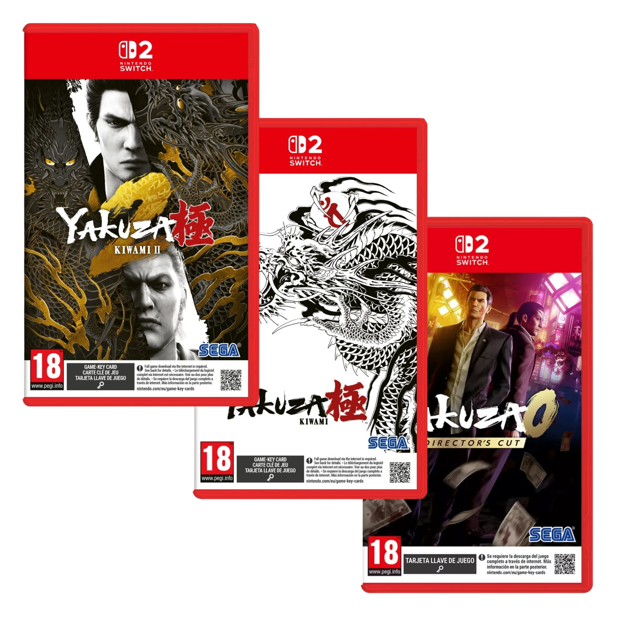pack yakuza 0 directors cut  yakuza kiwami 1  yakuza kiwami 2 - nintendo switch 2 - nuevo precintado - pal espana