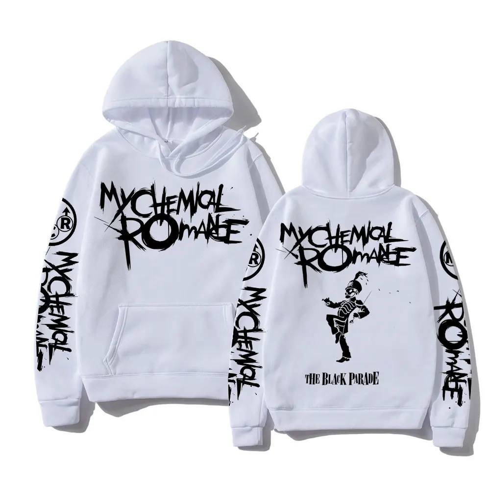 My Chemical Romance Double Sided Graphic Hoodies Streetwear Men Women Black Parade Punk Emo Rock Hoodie Men\'s Hooded Sweatshirt