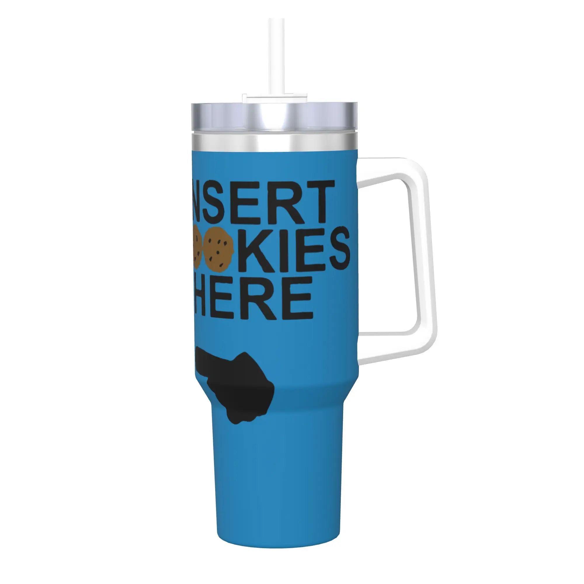 Stainless Steel Tumbler Love Cookie Monster Thermal Mug  Keep Heat Cold and Hot Mugs Cup Travelist Water Bottle