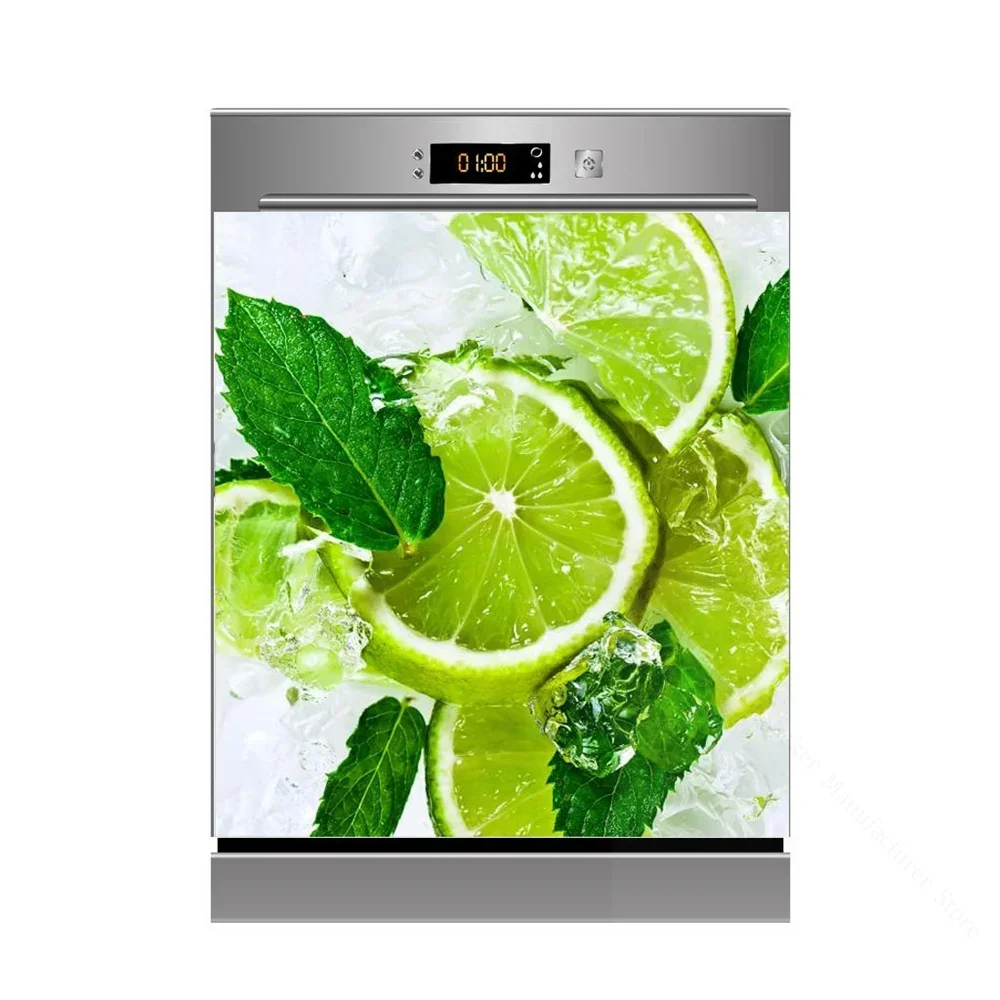 PVC Kitchen Dishwasher Decorative Sticker Waterproof Self-adhesive Poster Removable Customizable Size Sticker