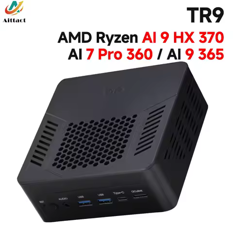 TOPC TR9 AI7 Pro 360 AI9 365 AI9 HX370 Mini PC Windows 11 Pro DDR5 5600MHz PCIe4.0*4 WiFi 6E BT5.3 OCulink USB4 AI Computer