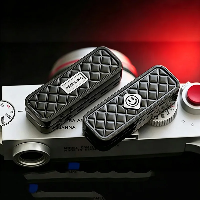 Stylish Fidget Push Slider EDC Fidget Toys Mechanism Metal Push Slider ADHD Toy Adult Stress Reduction Fidget Toys