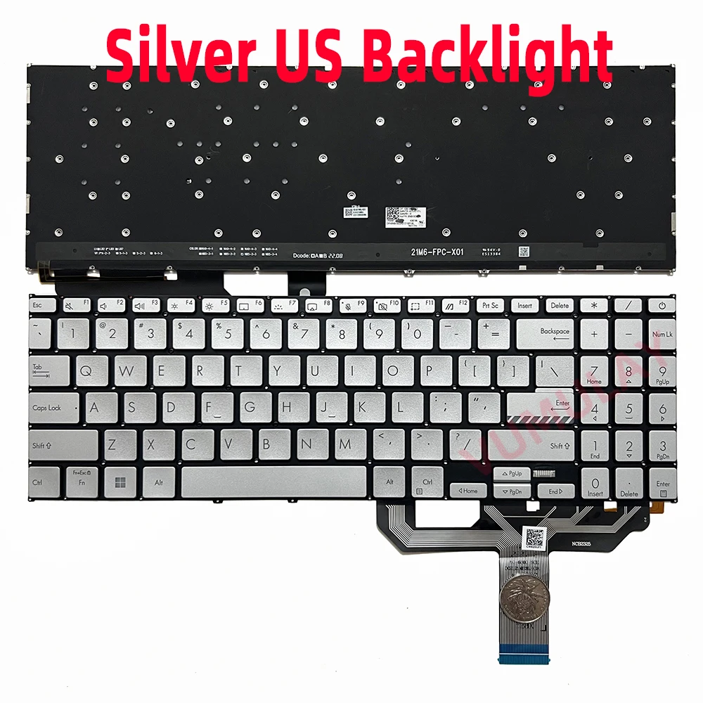 ロシアのキーボード,asus Vivobook x1602 x1603 x1603z x16003za f1603