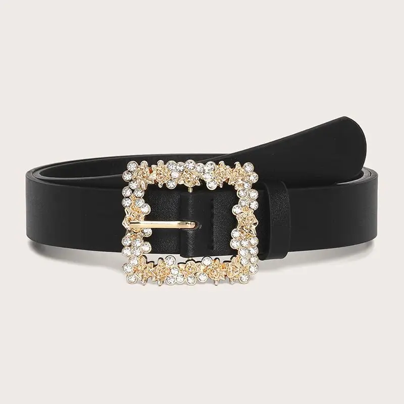 حجر الراين مشبك حزام النمط الغربي مشد للخصر للسترات والسترات المرأة خريف شتاء موضة أحزمة نسائية الاتجاه 2025 #2