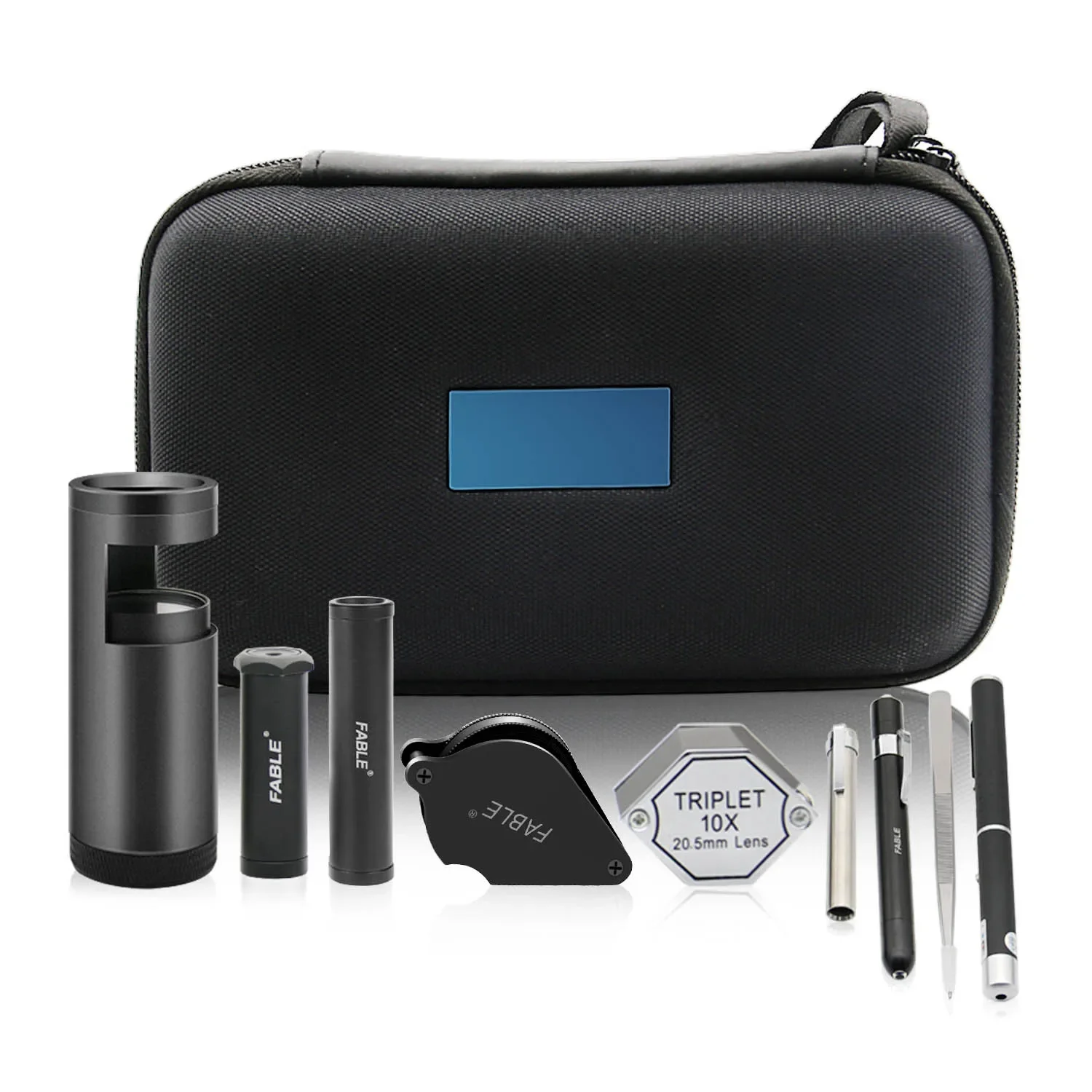 Mini Gem Testing Tools Kits Equipment Jewelry Checking Tools Kit Diamond Testing Inspecting Tools FGB-9