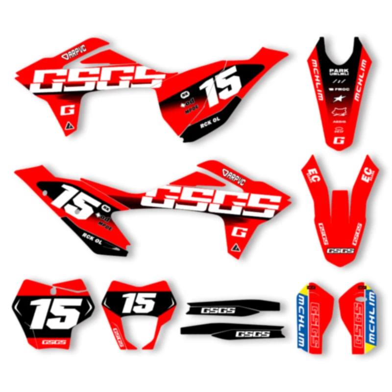 

SPACE Motorcycle Graphics Decals Stickers for GASGAS 2021 2022 2023 21-23 EC MC Decals Stickers Kits 006