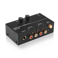 Mini Amplifier Audio Amplifier Home Amplifier Ultra-compact Phono Preamp Amp Preamplifier for Music with Level Volume Control