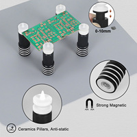 NEWACALOX Magnetic Base PCB Circuit Board Holder Soldering Helping Hands for Electronic Boards Repairing Desoldering Rework