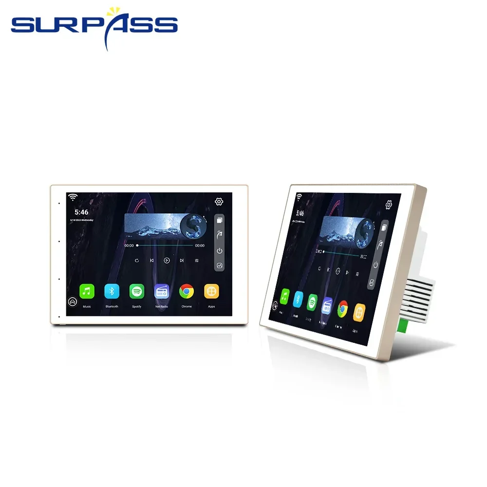 8 '' touch screen Android 6.1 WiFi 8Ω  wall amplifier intelligent sound system for home theater stereo suitable for home theater