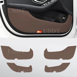 For Mercedes Benz C Class W206 C200 C220 C260 C300 2020 2022 2023 2024 2025 Leather Carbon Fiber Sticker Door Anti Kick Cover