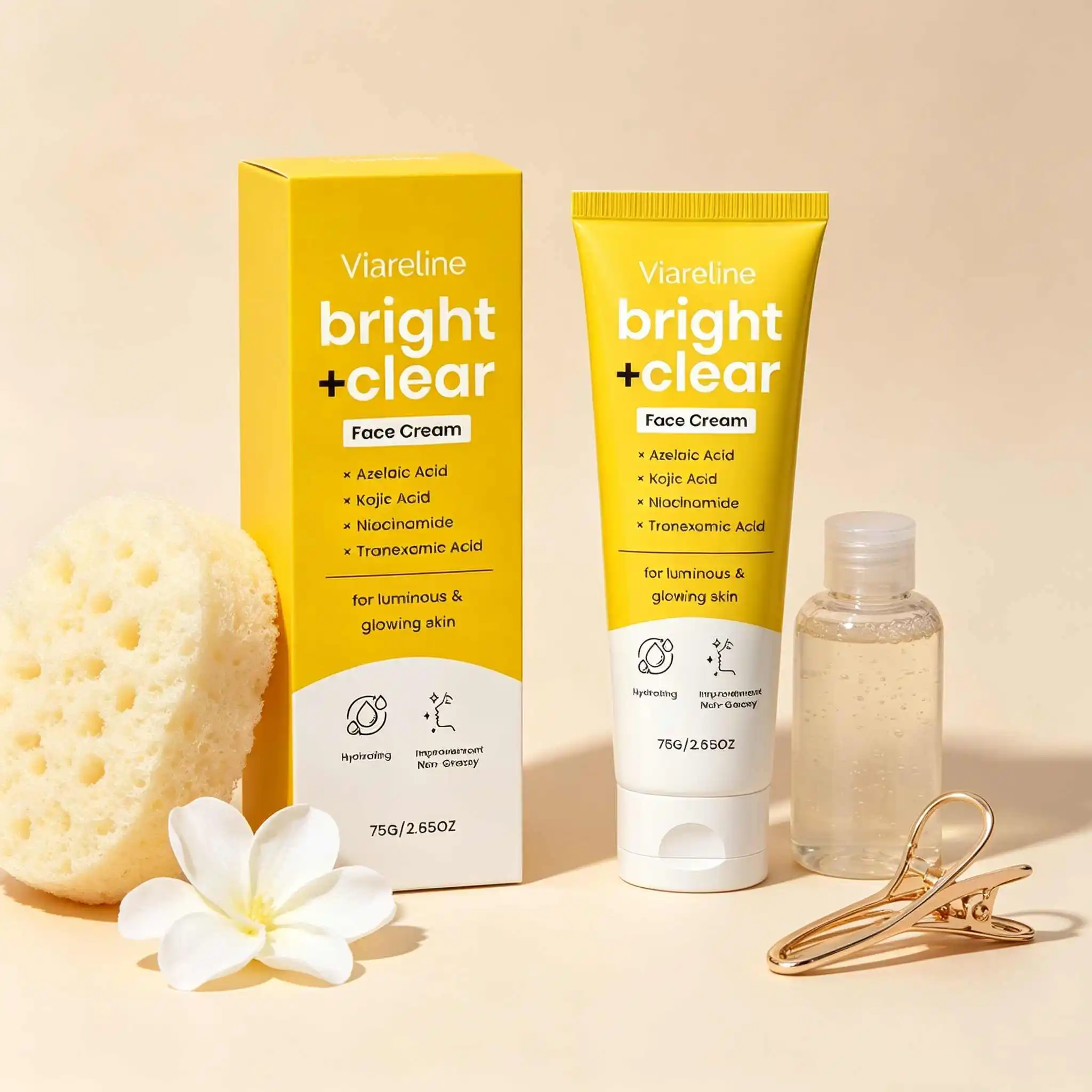 Facial Repair Cream For Ladies Fade Fine Lines Dry And Oil Skin Pores Acne Reduce Brighten Skin Tone Korean Antiaging Face Cream