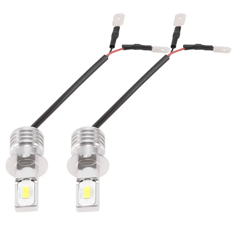 ABHX-2X H3 Super Bright LED Headlight Fog Light Driving Lamp Bulb Kit 6000K White 100W