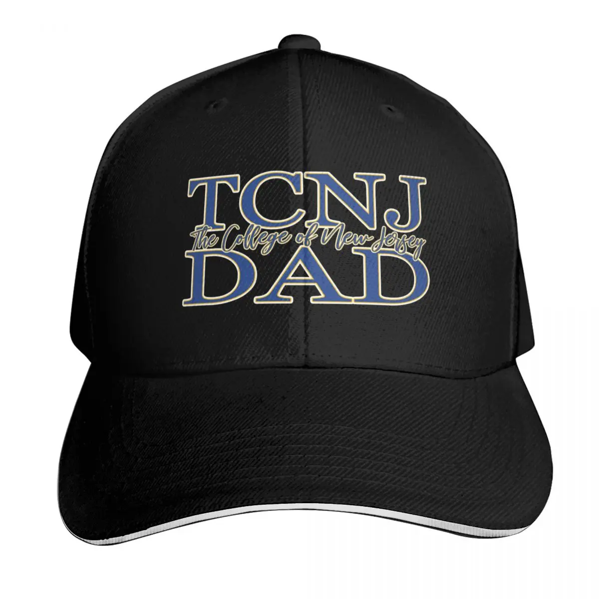 TCNJ The College of New Jersey Dad Logo Baseball Cap Visor Custom Cap Hat Baseball Cap Sunscreen Women's Men's