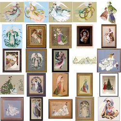 Girl 4 cross stitch kits fairy aida fabric 18ct 14ct 11ct 22CT 25CT embroidery cotton thread embroidery kits DIY craft set