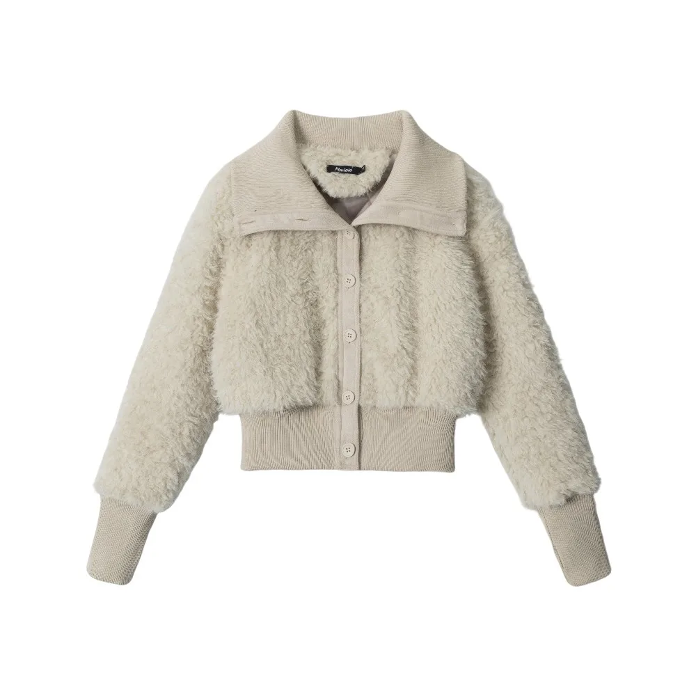 

Флисовые элегантные повседневные толстые свободные куртки, хлопковые пальто для женщин и девочек, верхняя одежда для акмедиа, весенне-зимняя одежда, уличная одежда