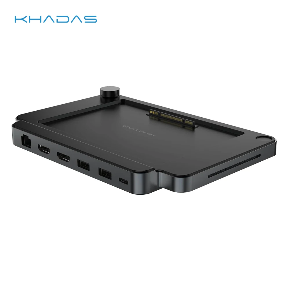 Imagem -02 - Khadas Dock Expansão Portas Hub Multi io Expansão Mind Link de Alta Velocidade para Khadas Mind Mini pc e Ajuste de Áudio e Impressão Digital