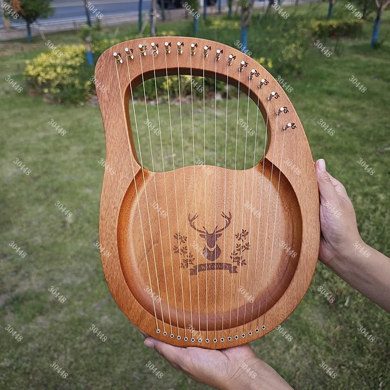 Laiyaqin 16-note small lyre harp 21-string lyre beginner's instrument portable harp