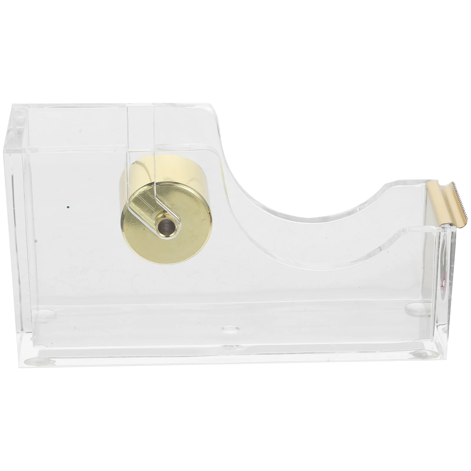 

1pc Tape Dispenser Acrylic Alloy Portable Compact Lightweight Sturdy Office Workshop Stationery Seat Tape