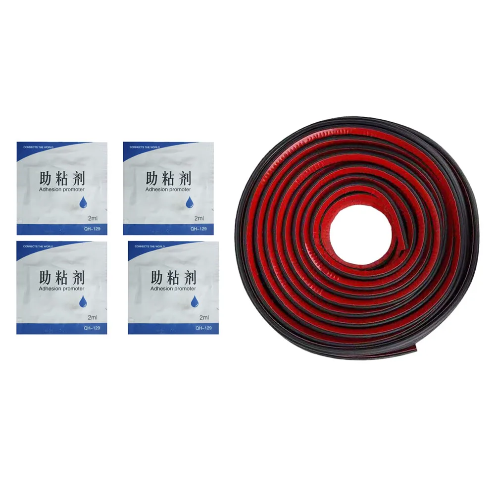 

1 set Soundproof Seal Black Rubber Weatherproof Car Door Windproof Strip Sealing Strip Sound Insulation Practical Strong