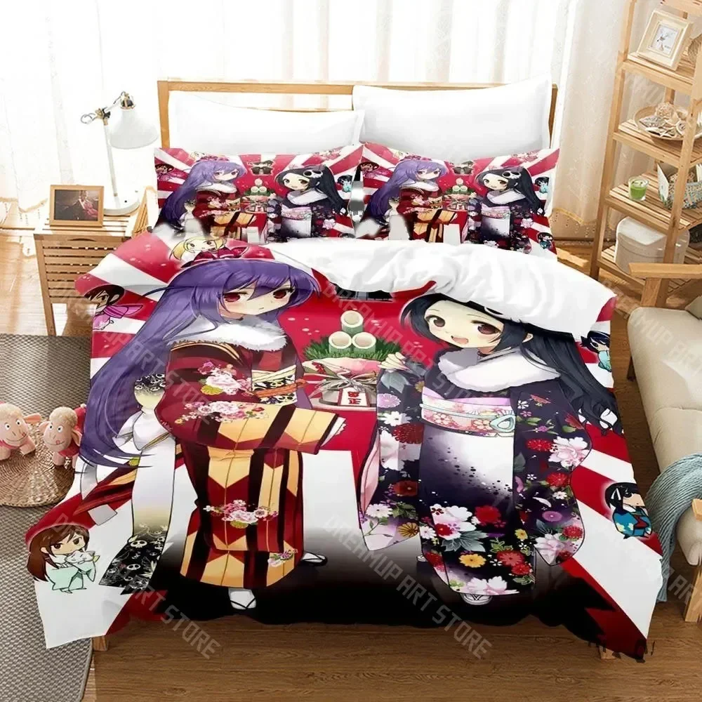 Exquisite 3D Print Anime The World God Only Knows Bedding Set Boys Girls Twin Queen King Size Duvet Cover Pillowcase Bed Boys Ad