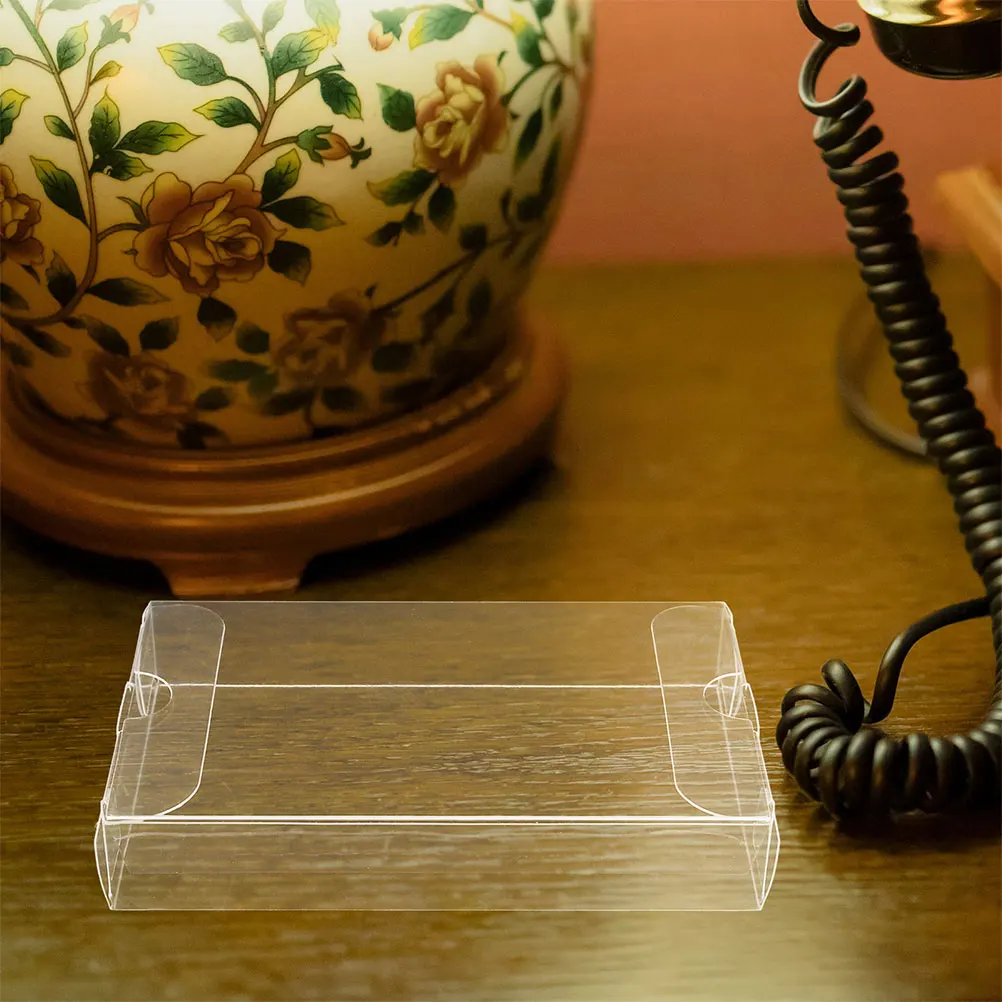 

8Pcs High Transparency PVC Cassette Tape Box Organizer Durable Audio Storage for Music Enthusiasts Audio Storage Rack