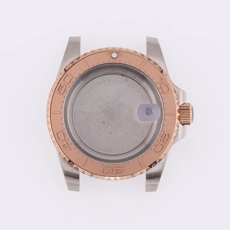 40mm PVD Mid Rose NH36 NH35 NH34 Horloge Accessoires voor Seiko Gevallen heren Horloge Klok Vervangende Onderdelen