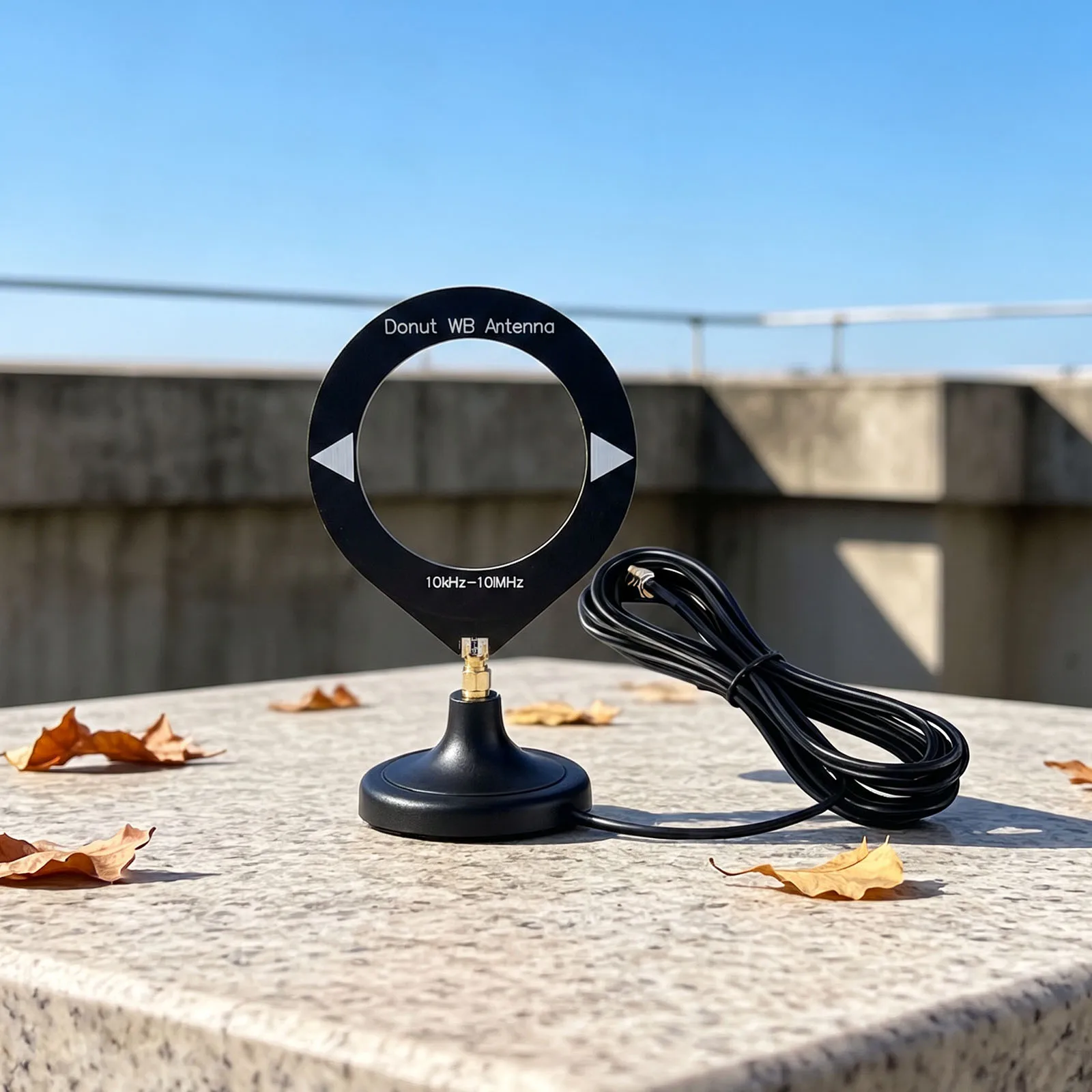 Magnetic Antenna 10kHz-180MHz Mini Circle Antenna for SMA Male Connector with Low Impedance Converter SDR for Indoor Radio