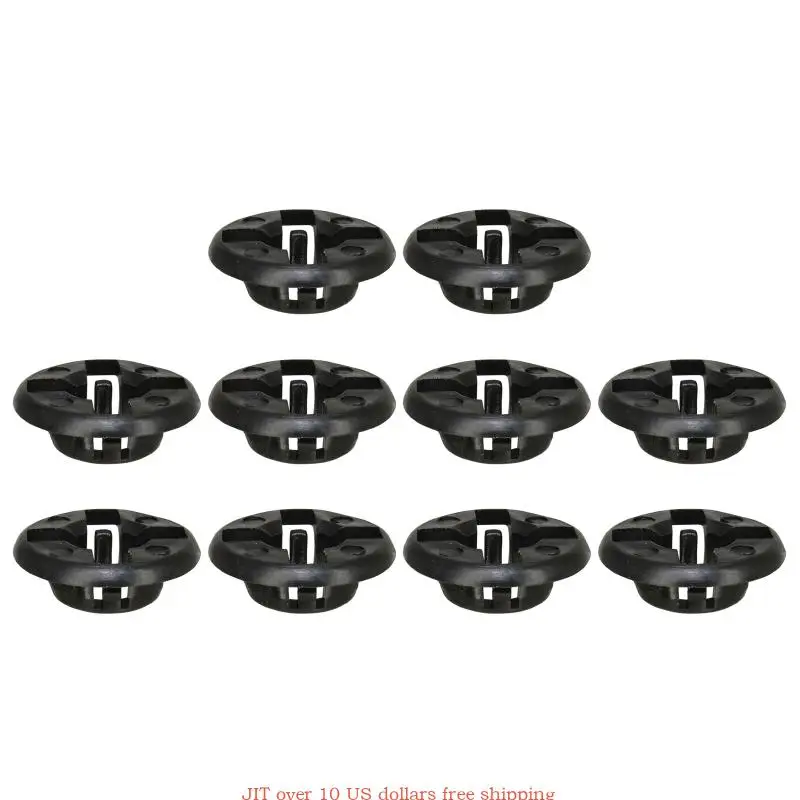 10Pcs Car Black Hood Prop Rod Support Rivets Clip Buckles Fit for Qashqai Dualis J10 D40