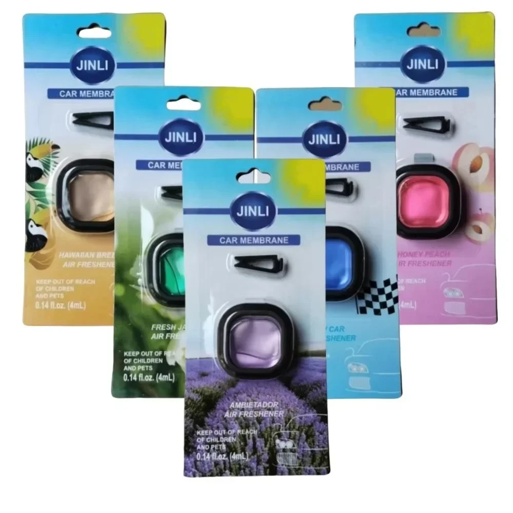 Ambientador de coche de larga duración, Clip de ventilación, aceite esencial, eliminador de olores perfumados, fragancia sin Alcohol de 0,14 oz para olor fresco del coche