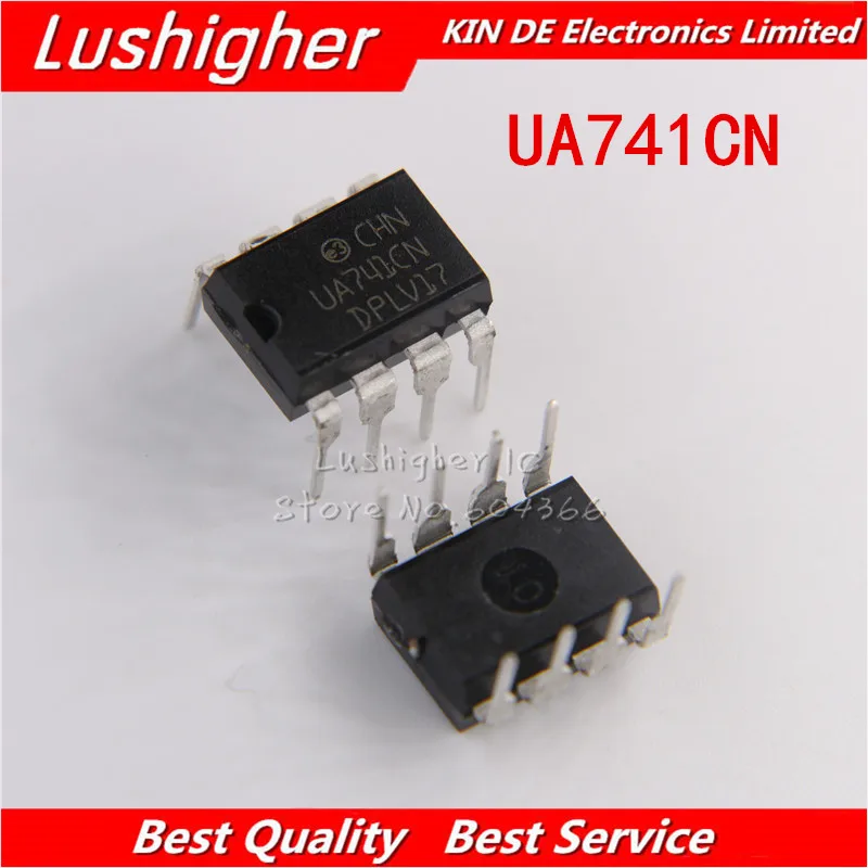 100PCS UA741CN DIP8 UA741CP DIP UA741 OP Amp LM741