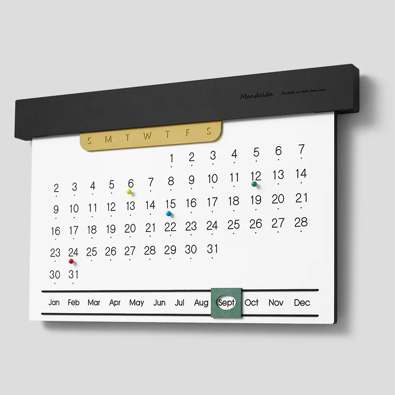 Perpetual calendar calendar living room decorative wall calendar TV cabinet ornament