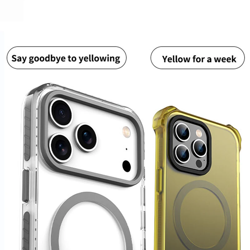 Custodia per telefono trasparente per IPhone 17 Pro Max 16 15 14 13 12 Cover posteriore morbida