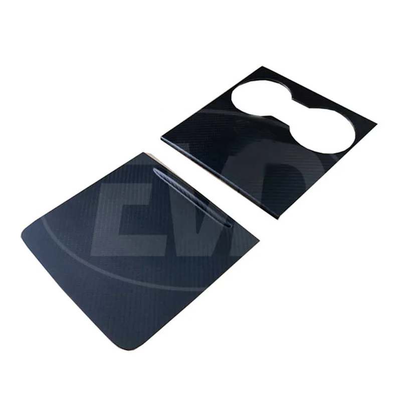 

FOR 2021-2022 TESLA MODEL Y MATTE CARBON FIBER CENTER CONSOLE PANEL (2 PCS)